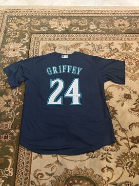 Seattle Mariners Ken Griffey Jr Full Stitched Jersey Size XL